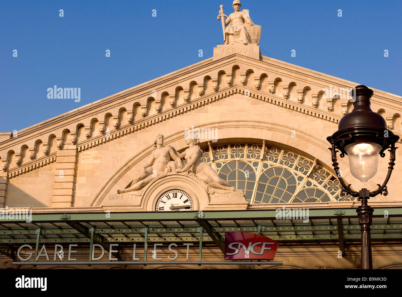 France, Paris, restauré de la Gare de l'Est, Février 2008 Banque D'Images