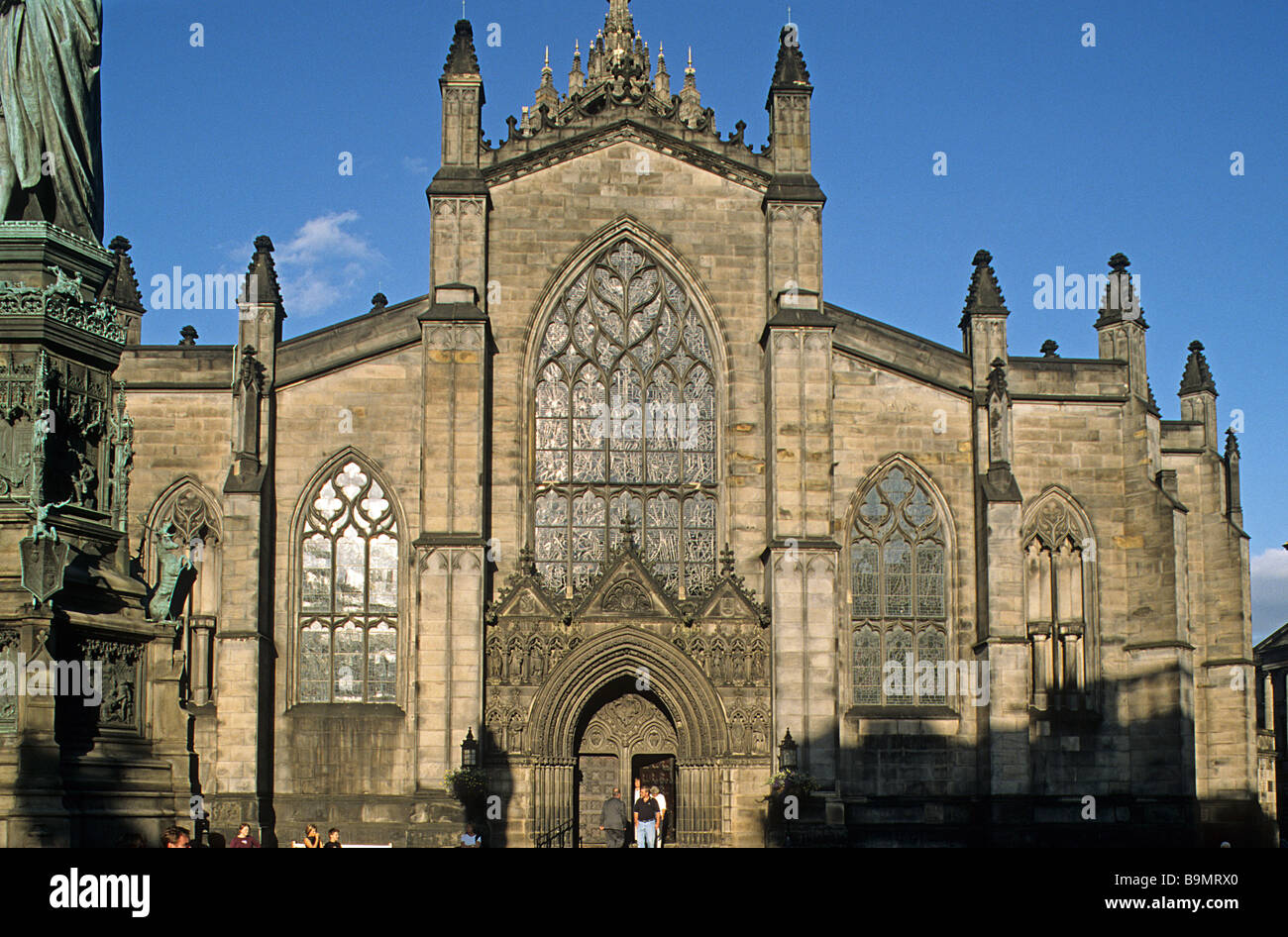 Édimbourg, avant de l'ouest, la cathédrale St Giles, Banque D'Images