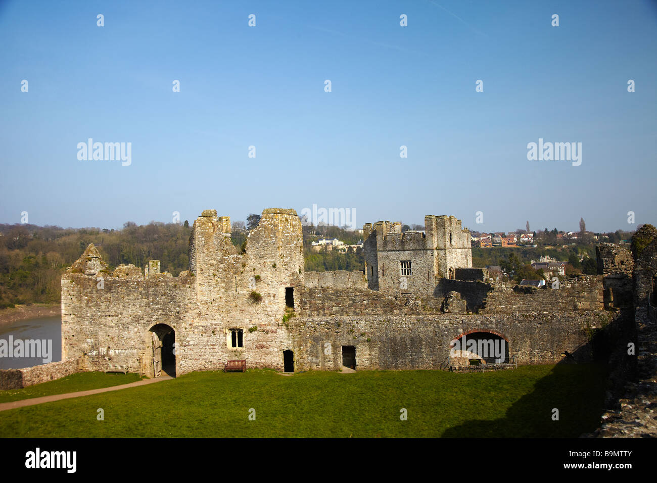 Le Château de Chepstow, Gwent, au Pays de Galles, Royaume-Uni Banque D'Images