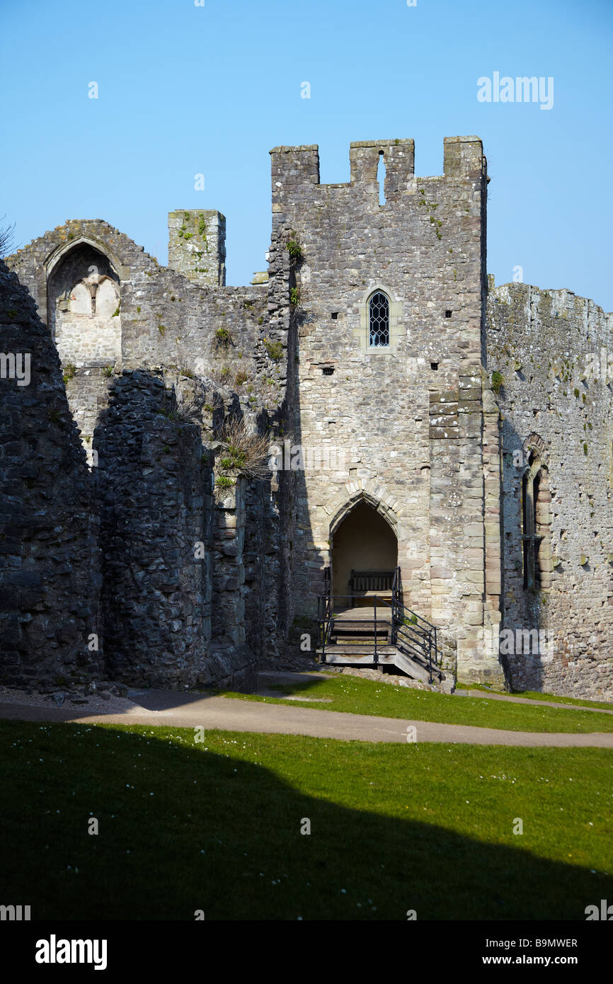 Le Château de Chepstow, Gwent, au Pays de Galles, Royaume-Uni Banque D'Images