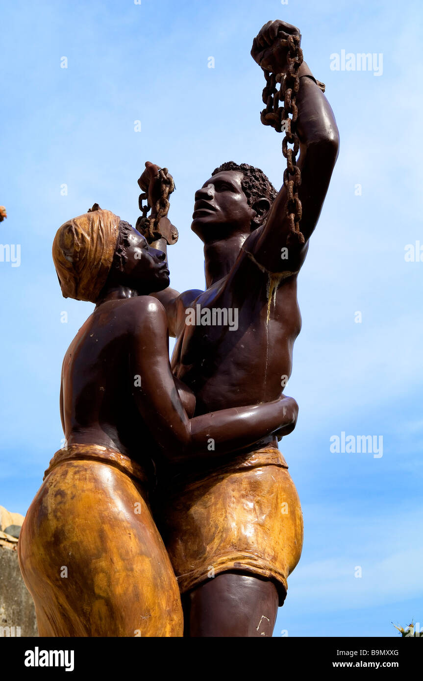 Au Sénégal, l'île de Gorée, classée au Patrimoine Mondial par l'UNESCO, monument commémorant l'esclavage Banque D'Images