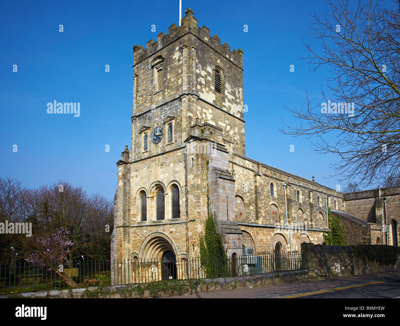 L'église du prieuré de St Mary, Chepstow, Galles, Royaume-Uni Banque D'Images