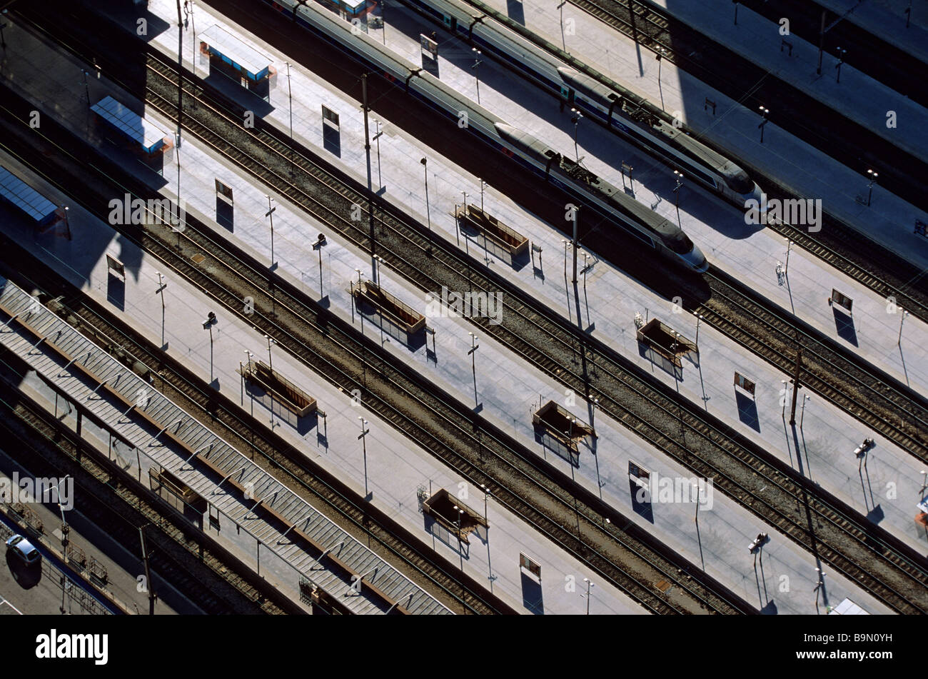 France, Bouches du Rhône, Marseille, gare Saint Charles, Gare TGV Banque D'Images