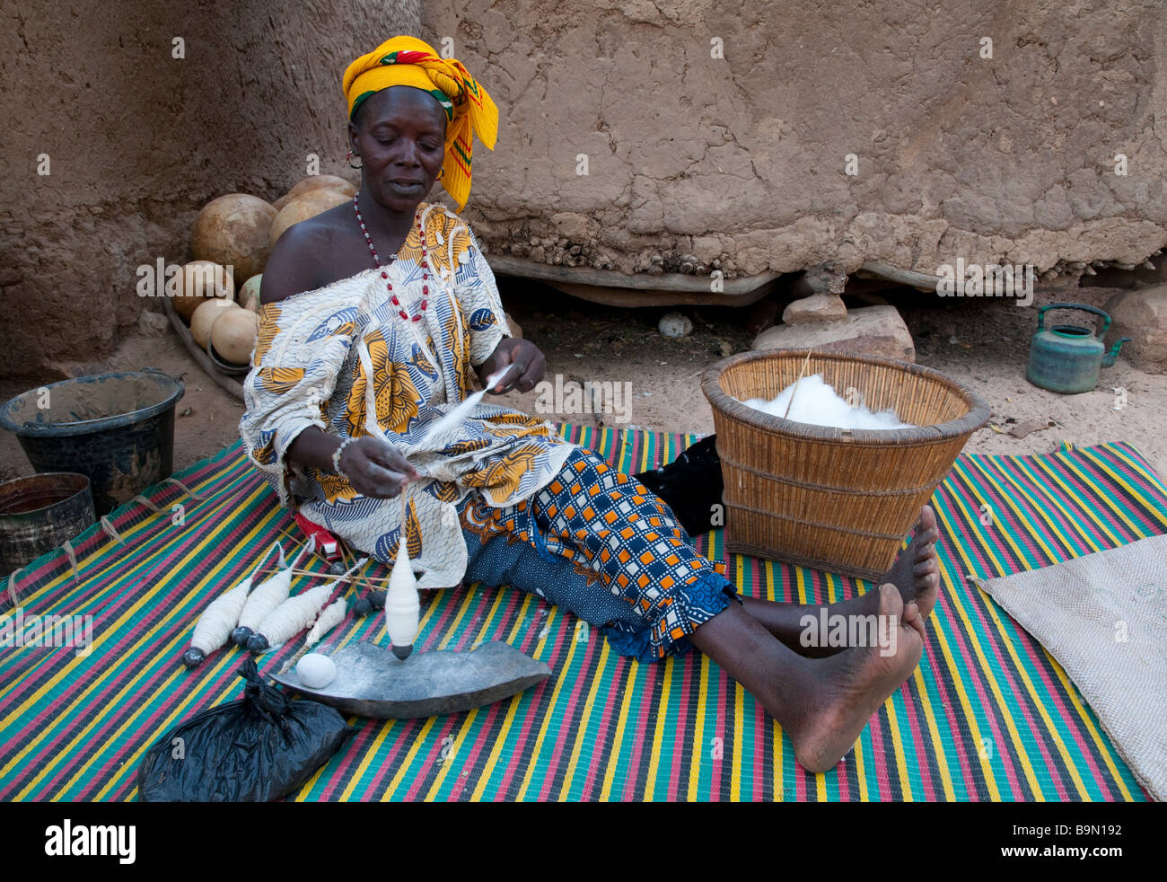 L'Afrique de l'Ouest Mali Pays Dogon Banque D'Images