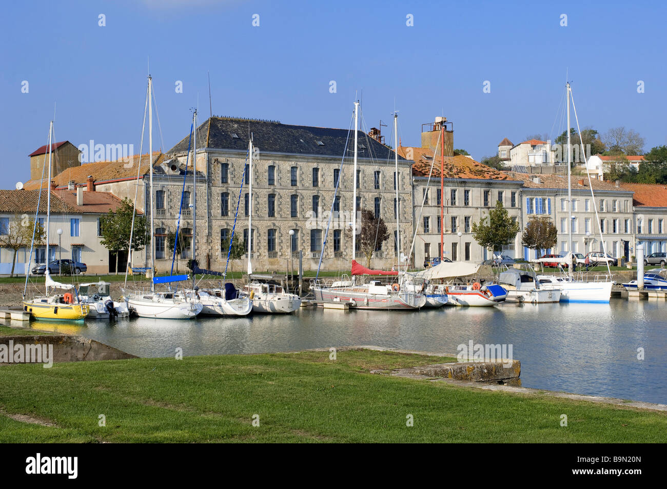 En France, en Charente Maritime, Mortagne Sur Gironde, le port Banque D'Images