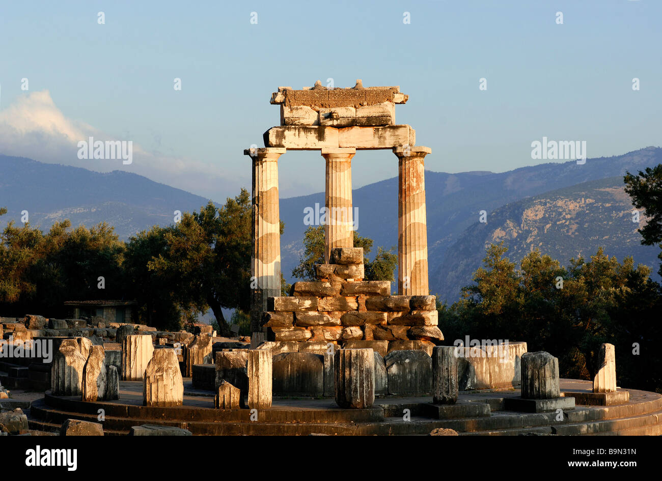 La Grèce, Phocide, Delphes, site classé au Patrimoine Mondial de l