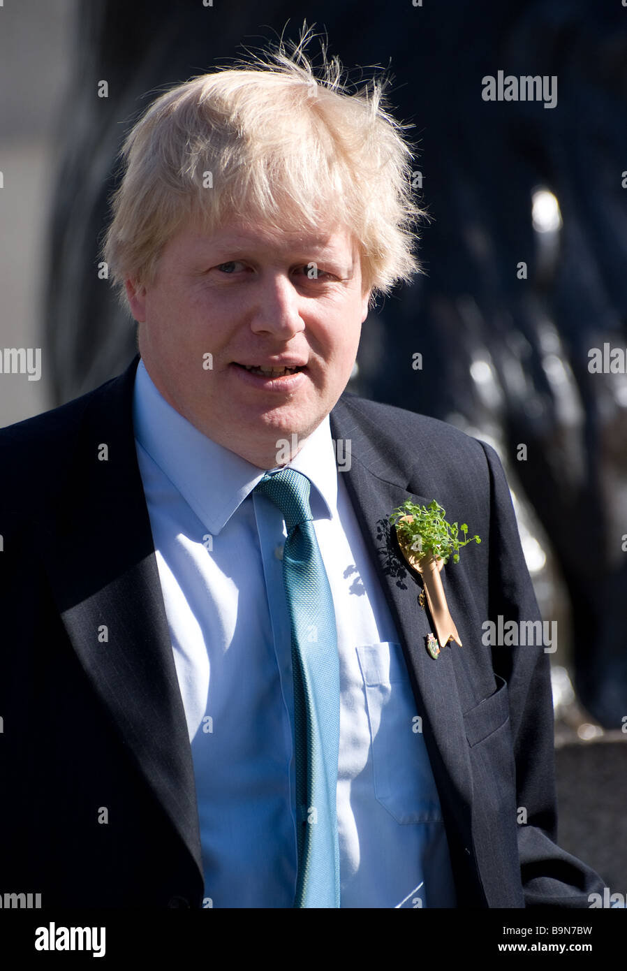 Boris Johnson participant à la fête de la St Patrick à Trafalgar Sq Banque D'Images