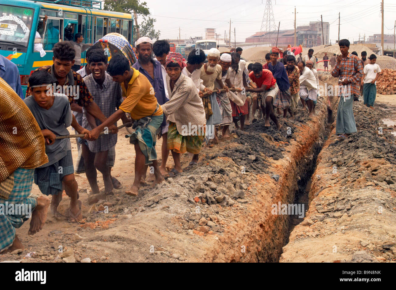 Travail difficile du travail dur travail manuel de la pauvreté Banque D'Images Travail difficile du travail dur travail manuel de la pauvreté Banque D'Images