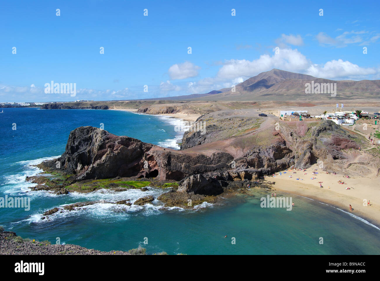 Playa de Papagayo Papagayo, Lanzarote, îles Canaries, Espagne Banque D'Images