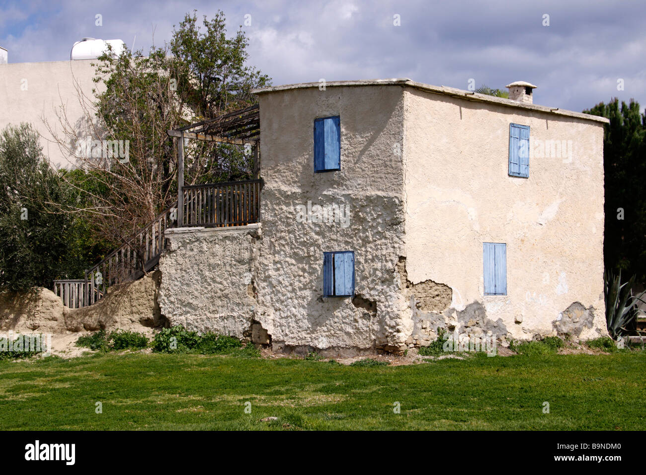 Un accueil traditionnel chypriote DANS LE VILLAGE DE POLIS. Chypre Banque D'Images