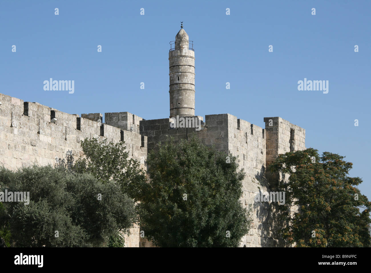 Israël Jérusalem La tour de David Banque D'Images