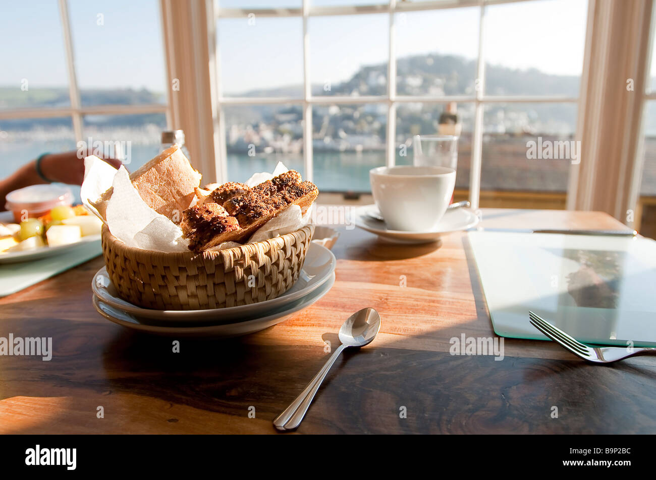 Petit-déjeuner en bord de mer anglais Banque D'Images