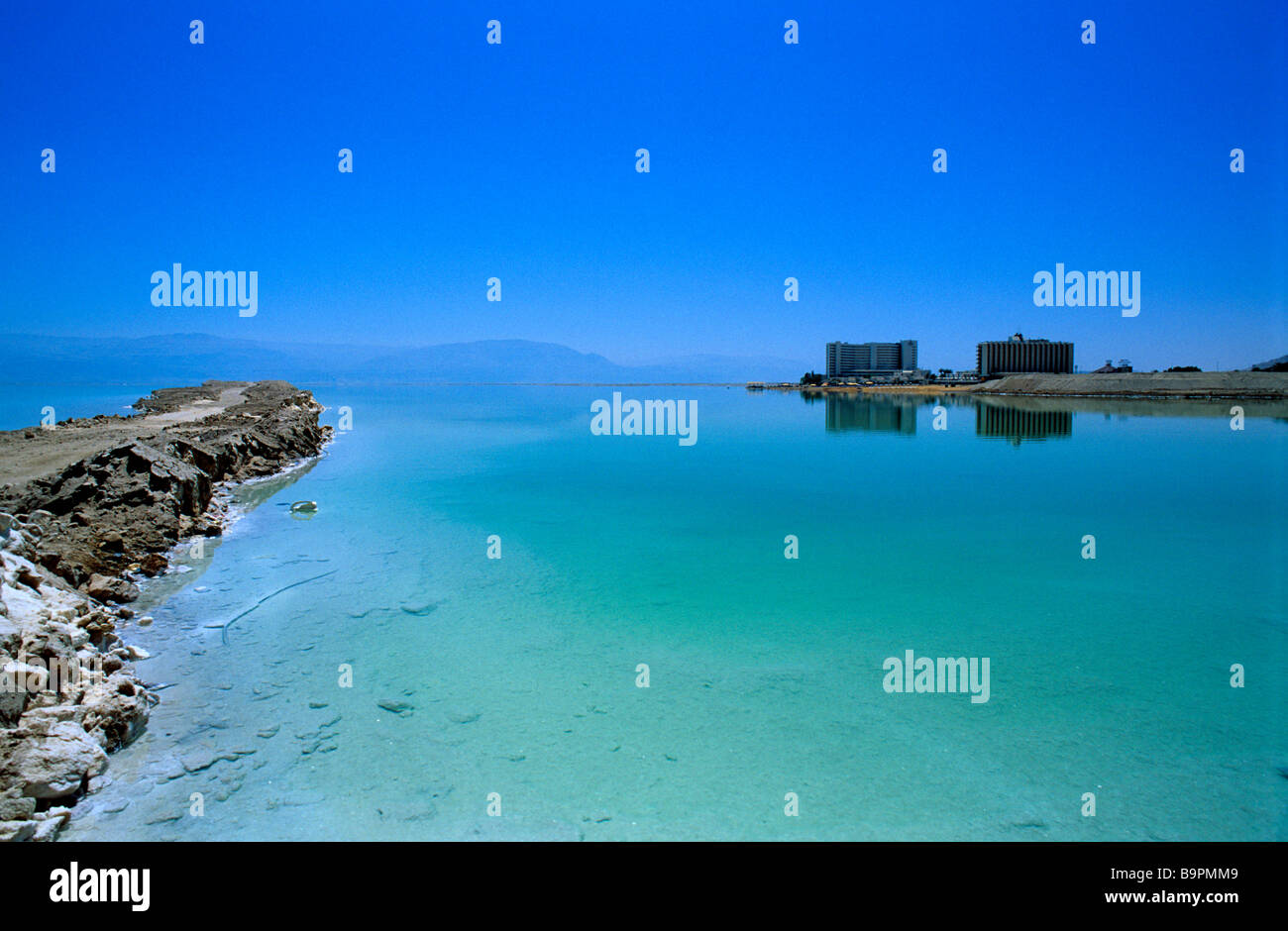 Israël, au sud du district, Dead Sea, Ein Bokek (Newe Zohar), concrétions de sel Banque D'Images