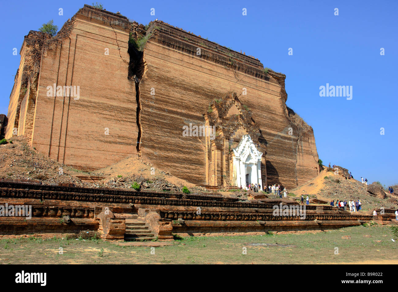 La pagode de Mingun du roi Bodawpaya Birmanie Mingun Banque D'Images