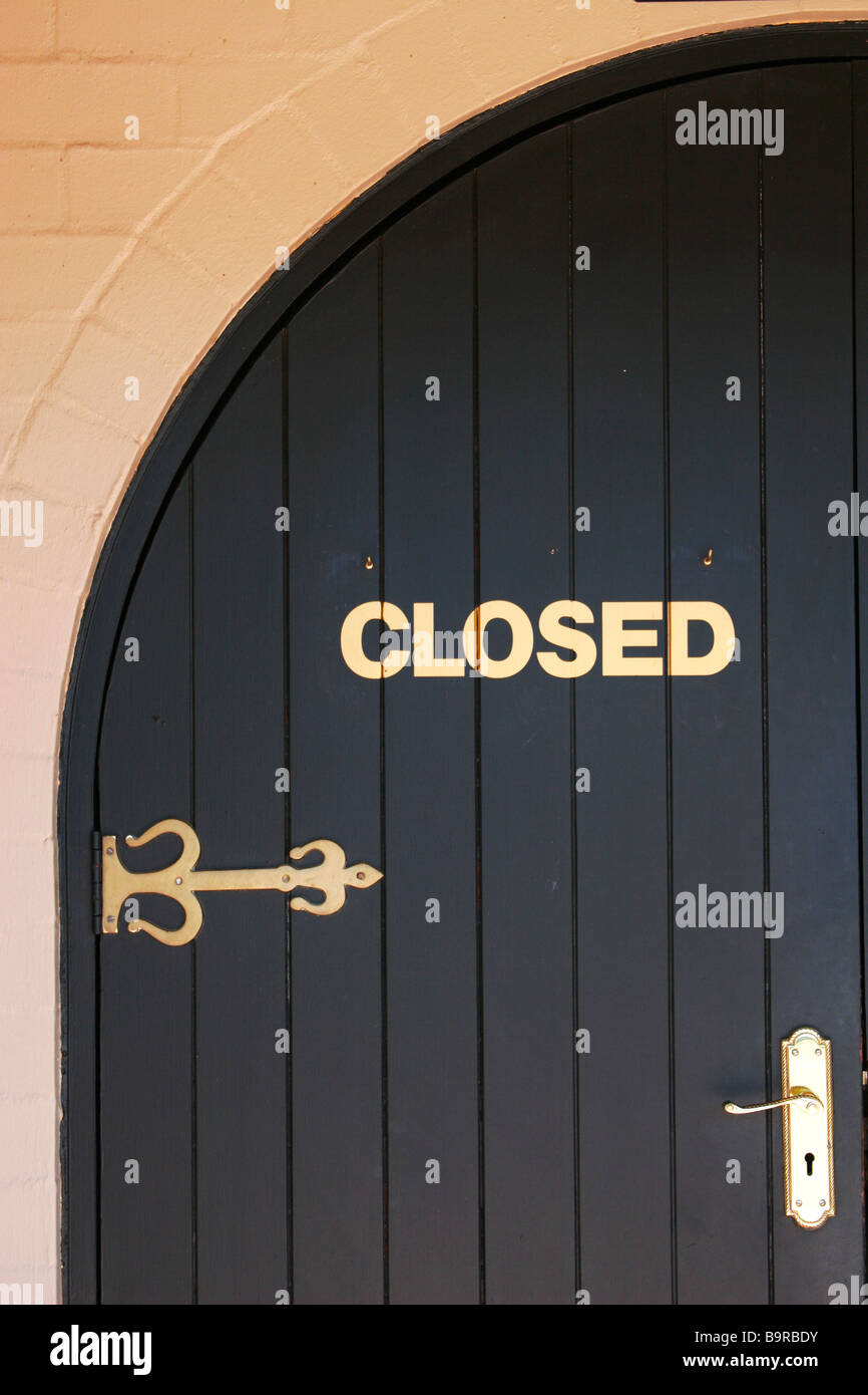 porte fermée Banque D'Images