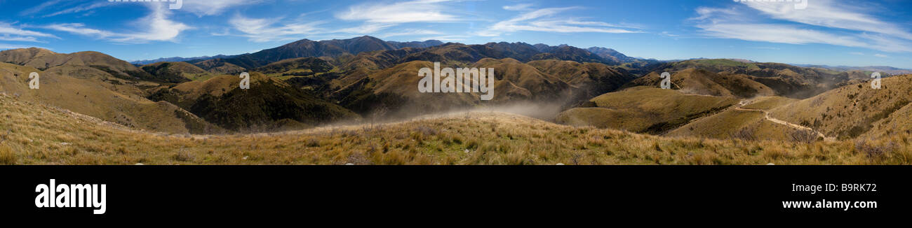 Dirtbike trail ride Waiau Nouvelle-zélande Banque D'Images