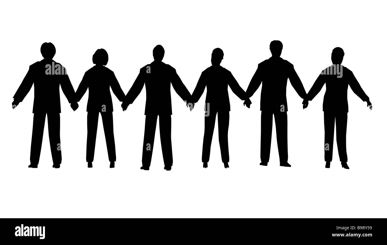 Chaîne de gens d'affaires Banque D'Images