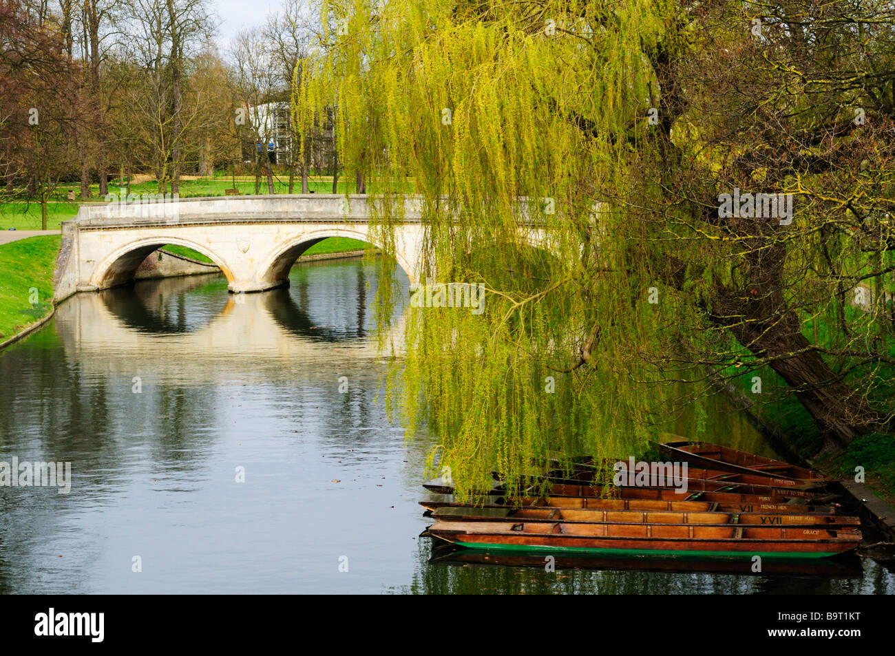 Pont de la Trinité et de la rivière Cam, l'Angleterre Cambridge UK Banque D'Images