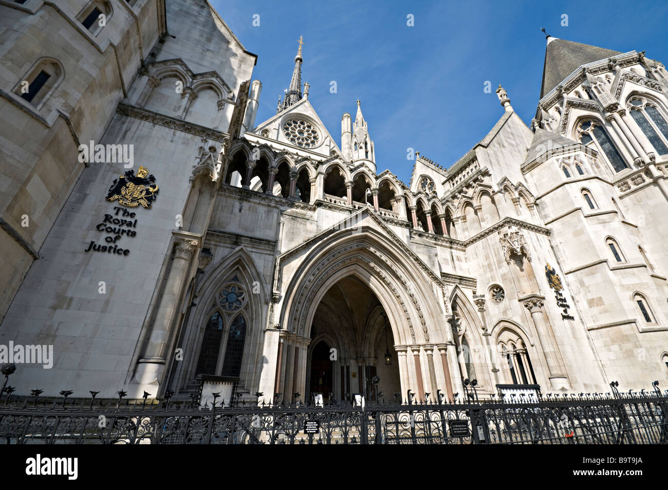 Royal Courts of Justice The Strand Londres Banque D'Images