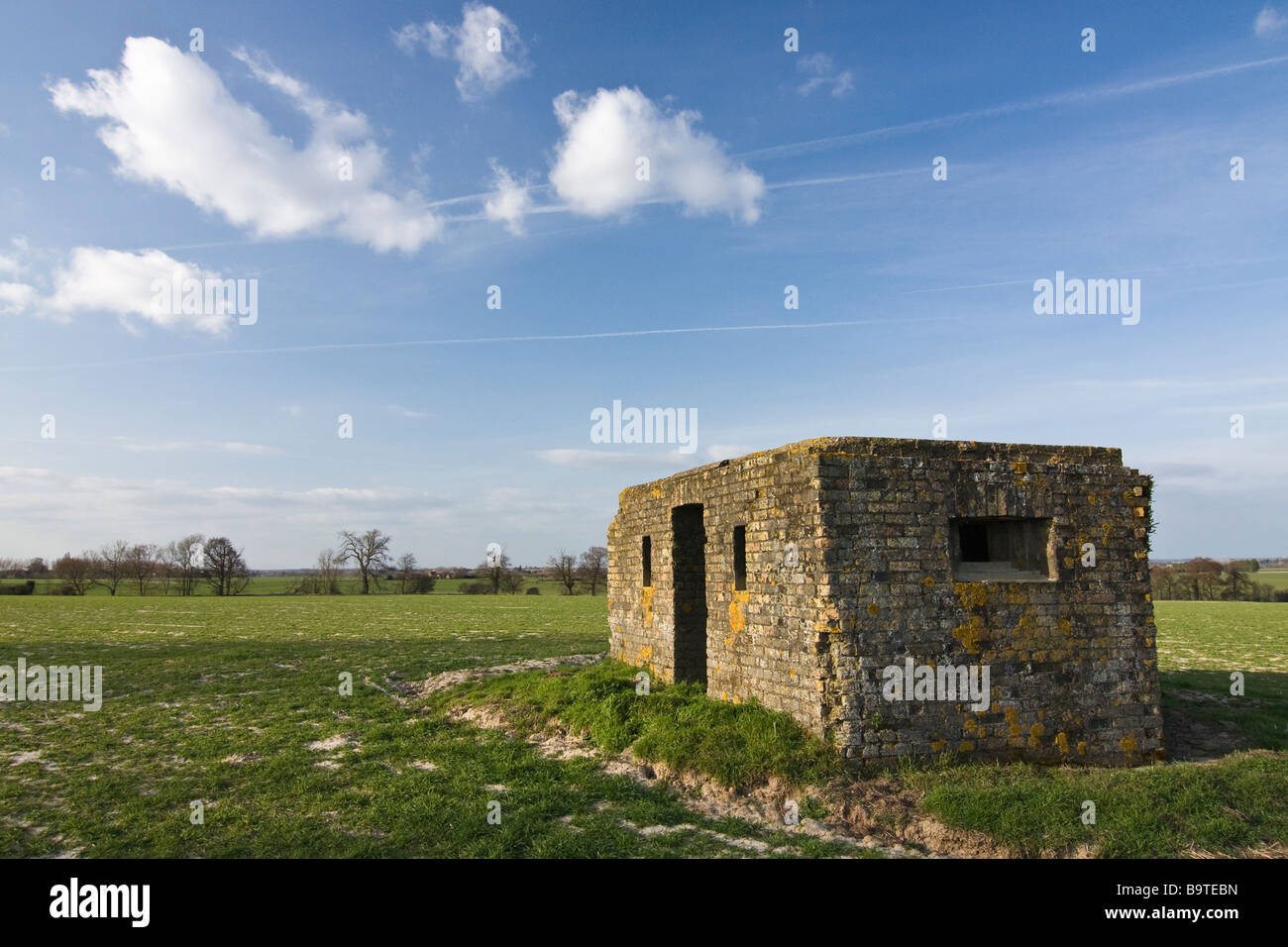 La Seconde Guerre mondiale pour la défense Casemate Lookout en cas d'invasion East Kent Banque D'Images