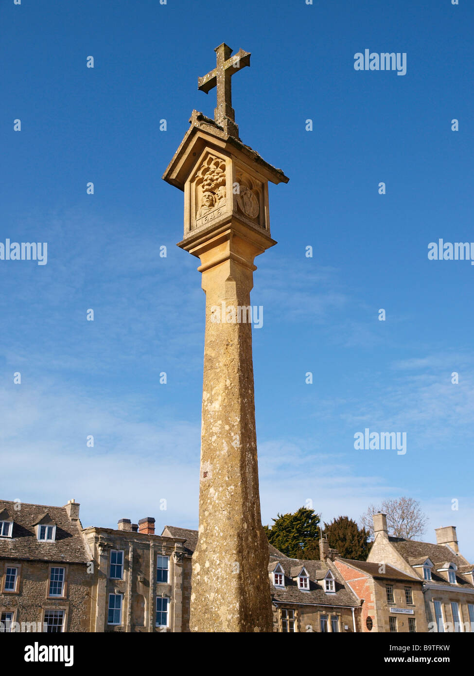 La place du marché de Stow On The Wold Cotswolds Gloucestershire England UK Banque D'Images