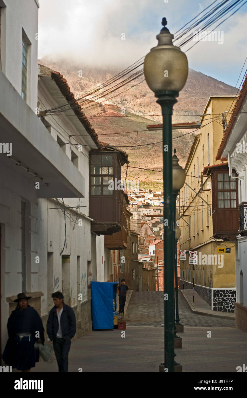 Potosi et la colline riche Bolivie Amérique du Sud voyage d'architecture coloniale destination touristique Banque D'Images