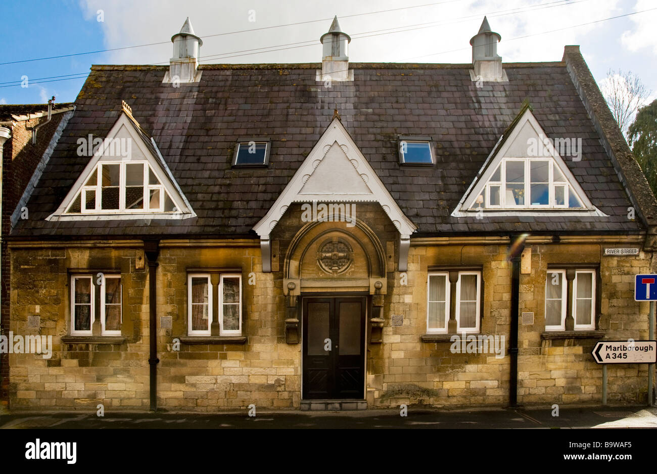 La vieille école dans le village anglais de Pewsey dans Wiltshire England UK Banque D'Images