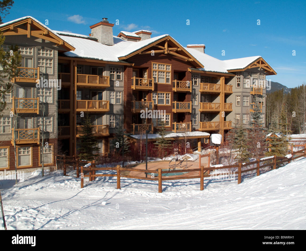 Le Canadian Rockies, Panorama Mountain Village British Columbia canada Banque D'Images