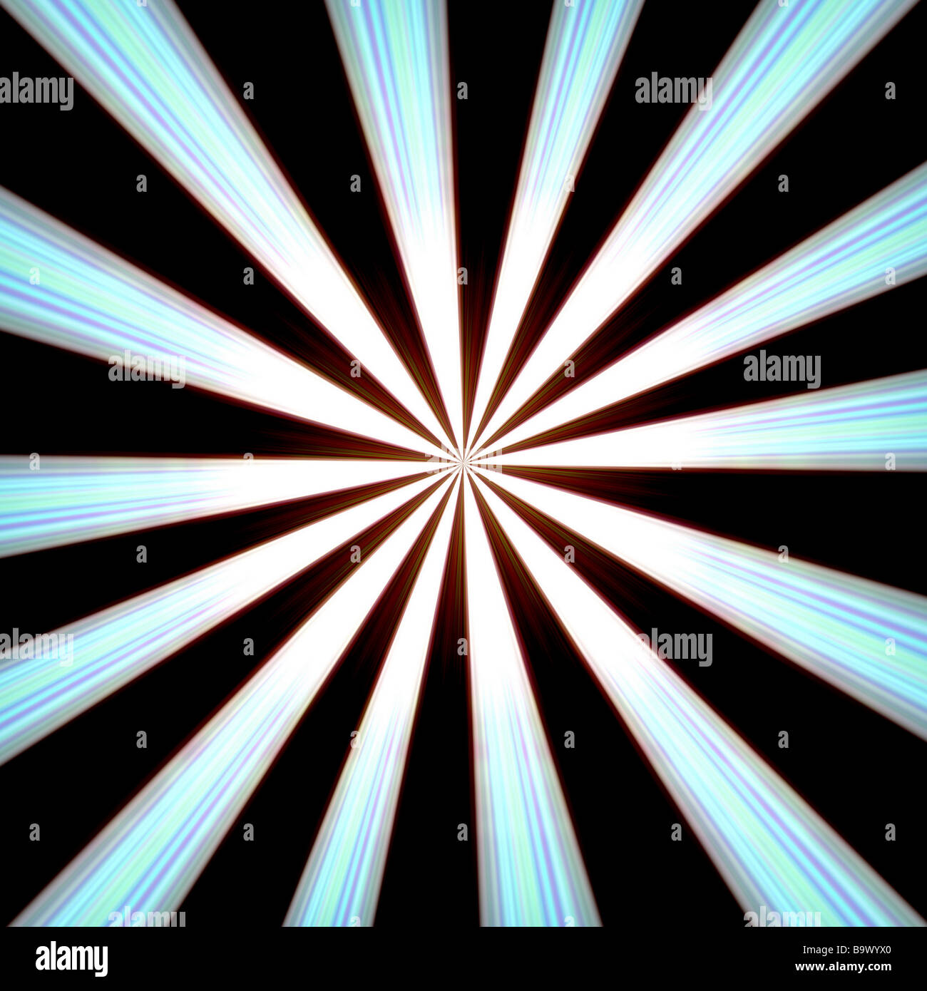 Zoom Radial rafale d'énergie résumé fond illustration Banque D'Images