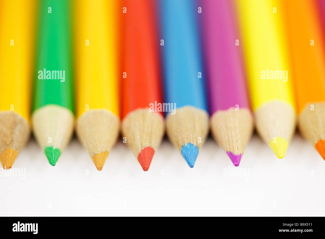 Crayon de couleur défini Banque D'Images
