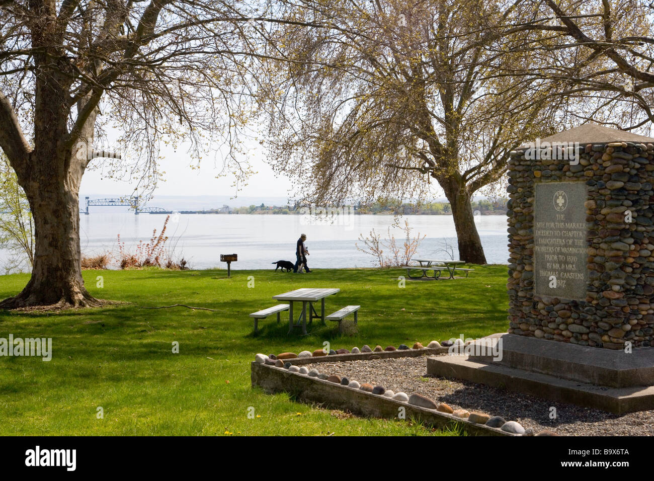 Sacajawea State Park, Washington Banque D'Images