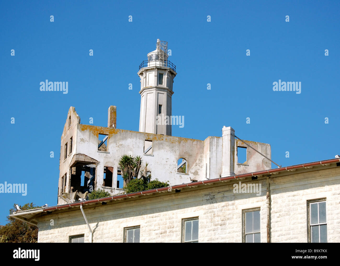 Phare de l'île d'Alcatraz Banque D'Images