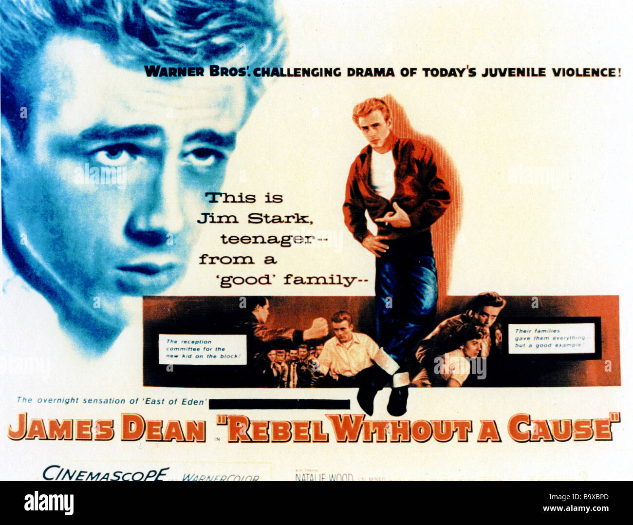 Rebel Without Cause Movie Poster Banque De Photographies Et D images rebel-without-cause-movie-poster-banque-de-photographies-et-d-images