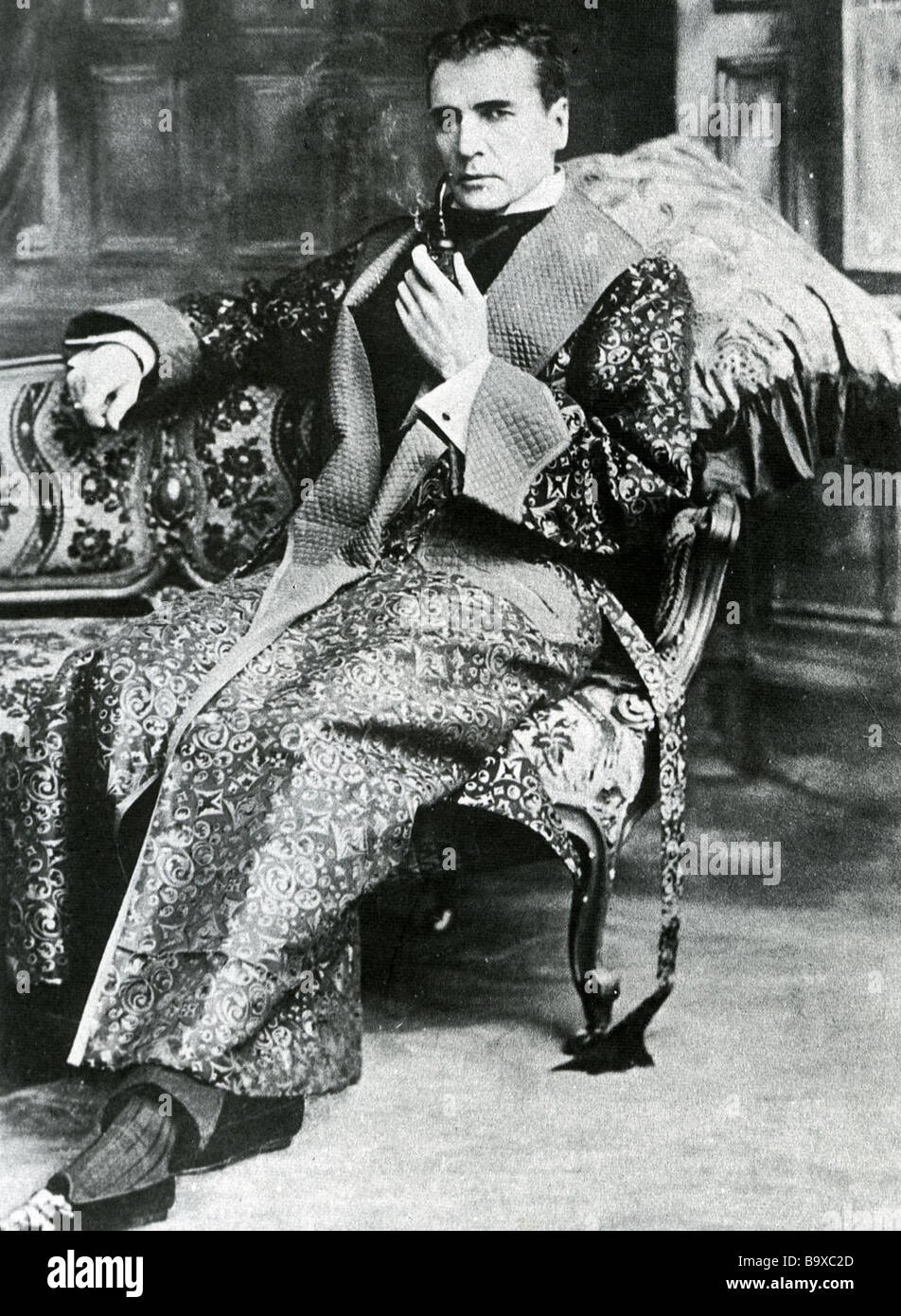 SHERLOCK HOLMES interprété par William Gillette au duc de York Theatre de Londres en 1905, la deuxième fois qu'il avait joué Holmes Banque D'Images