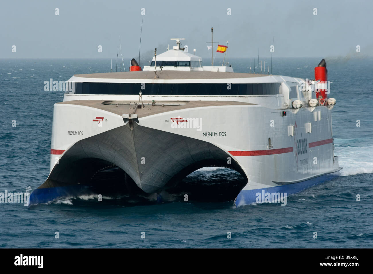 Acciona Ferry Transmediterrea dans le détroit de Gibraltar de Ceuta Espagne Banque D'Images
