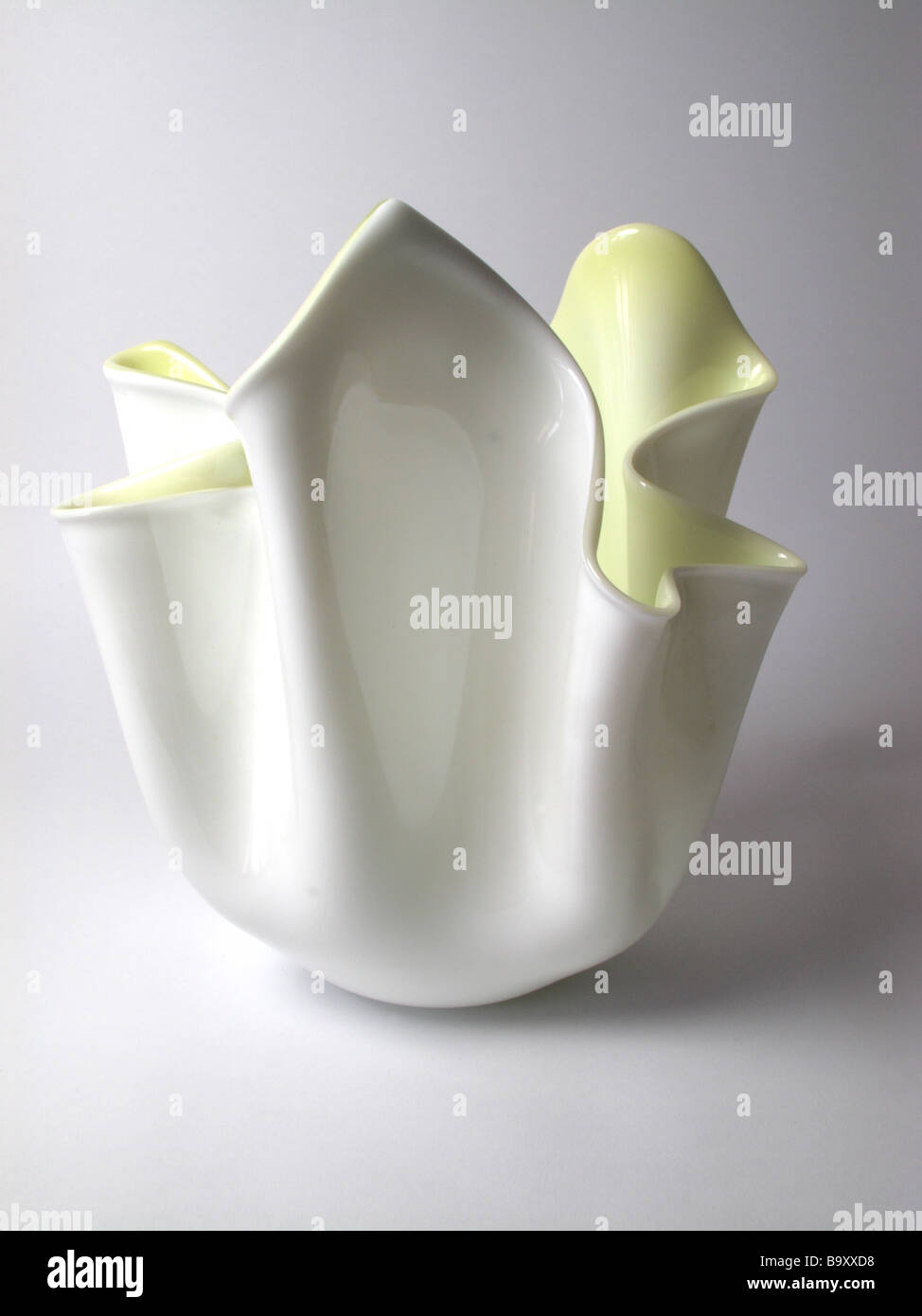 "Venini vase mouchoir' conçu par Fulvio Bianconi cicra 1950. Banque D'Images
