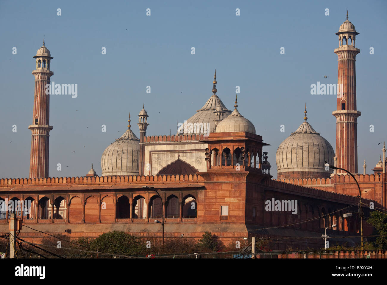 La Mosquée du Vendredi ou Jama Masjid à Delhi Inde Banque D'Images