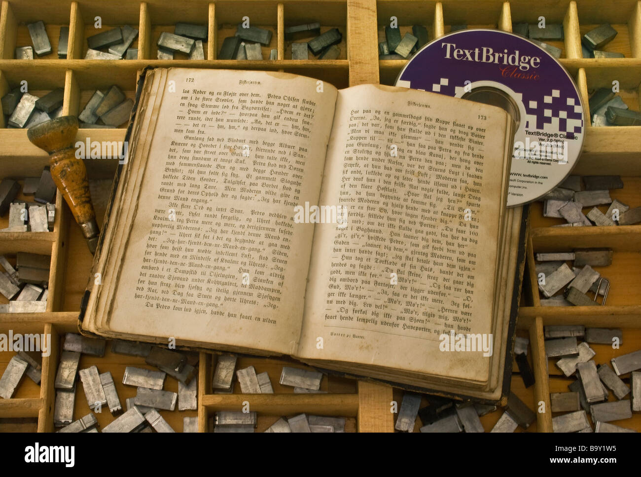 L'histoire de l'imprimerie Banque D'Images