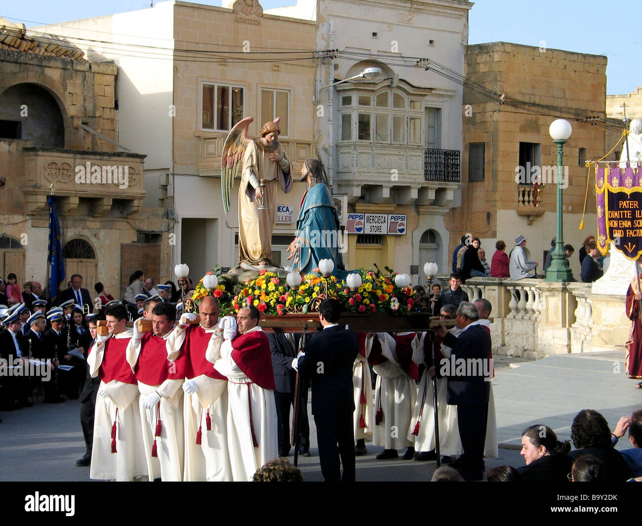 La Passion du Christ sur Pâques Vendredi à Gozo, Malte, Méditerranée Banque D'Images