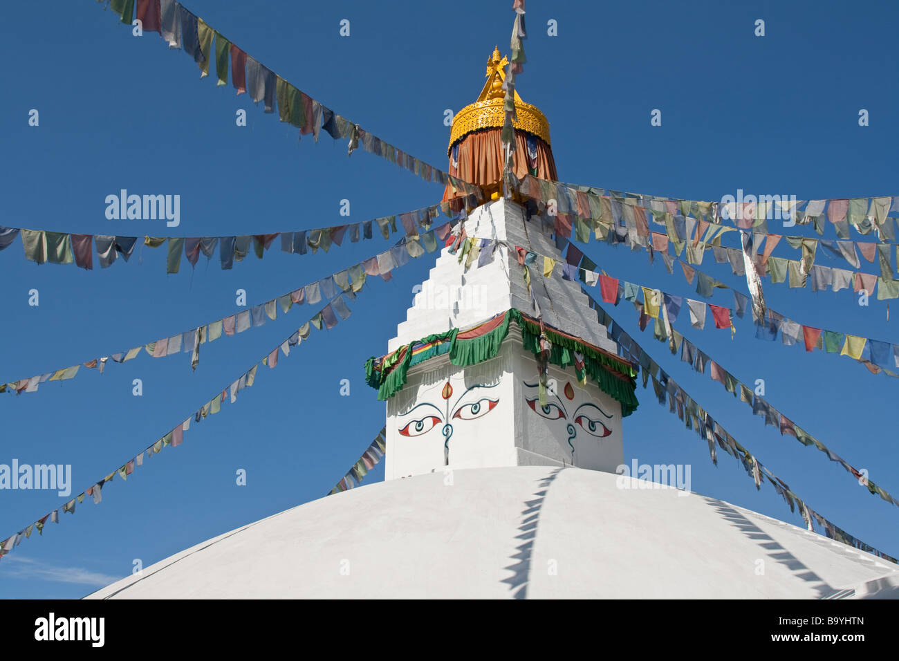 L'un des quatre du stupa Ashoka bouddhiste à Patan, Katmandou, Népal Banque D'Images