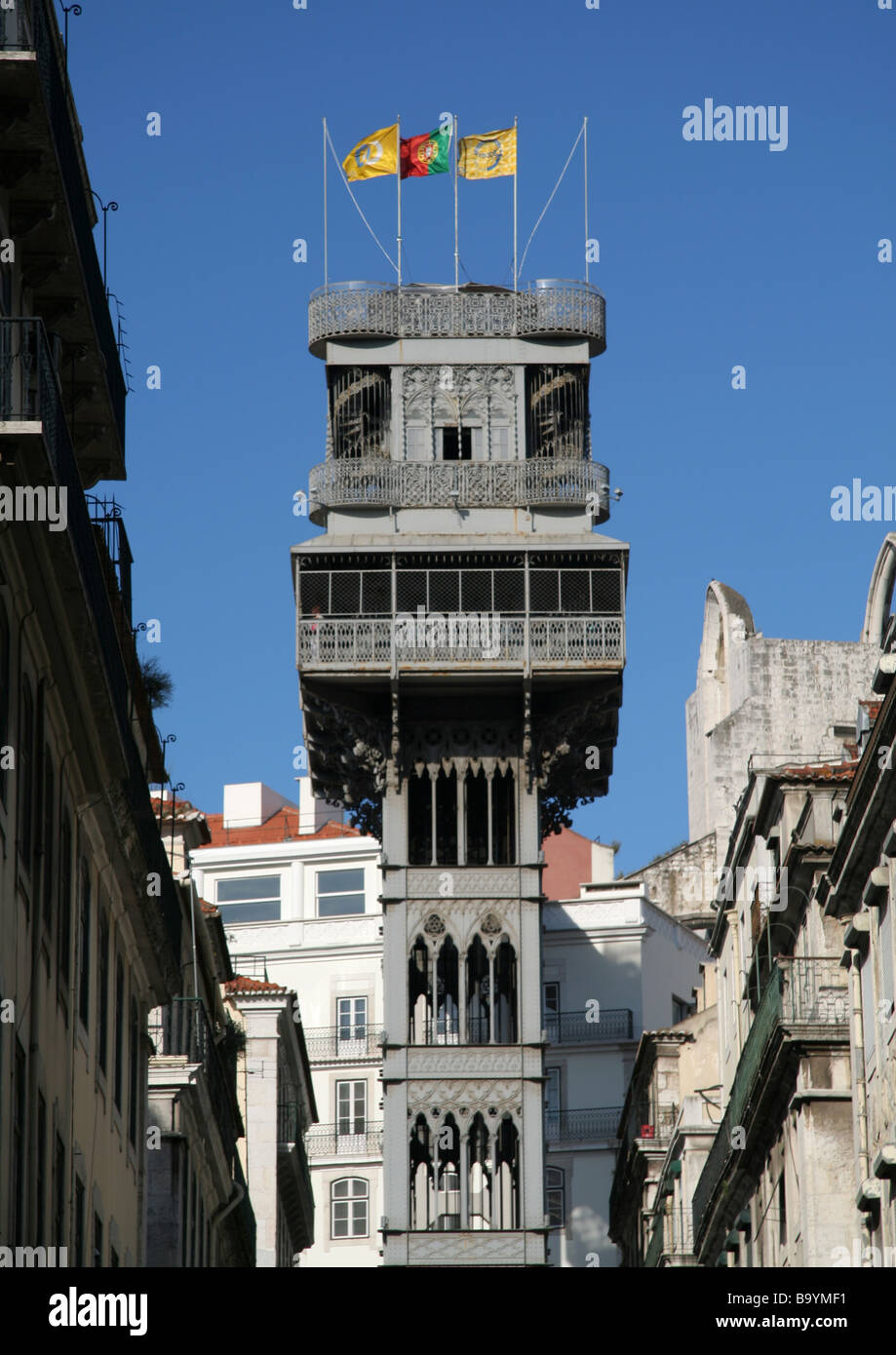 Elevador de Santa Justa Banque D'Images