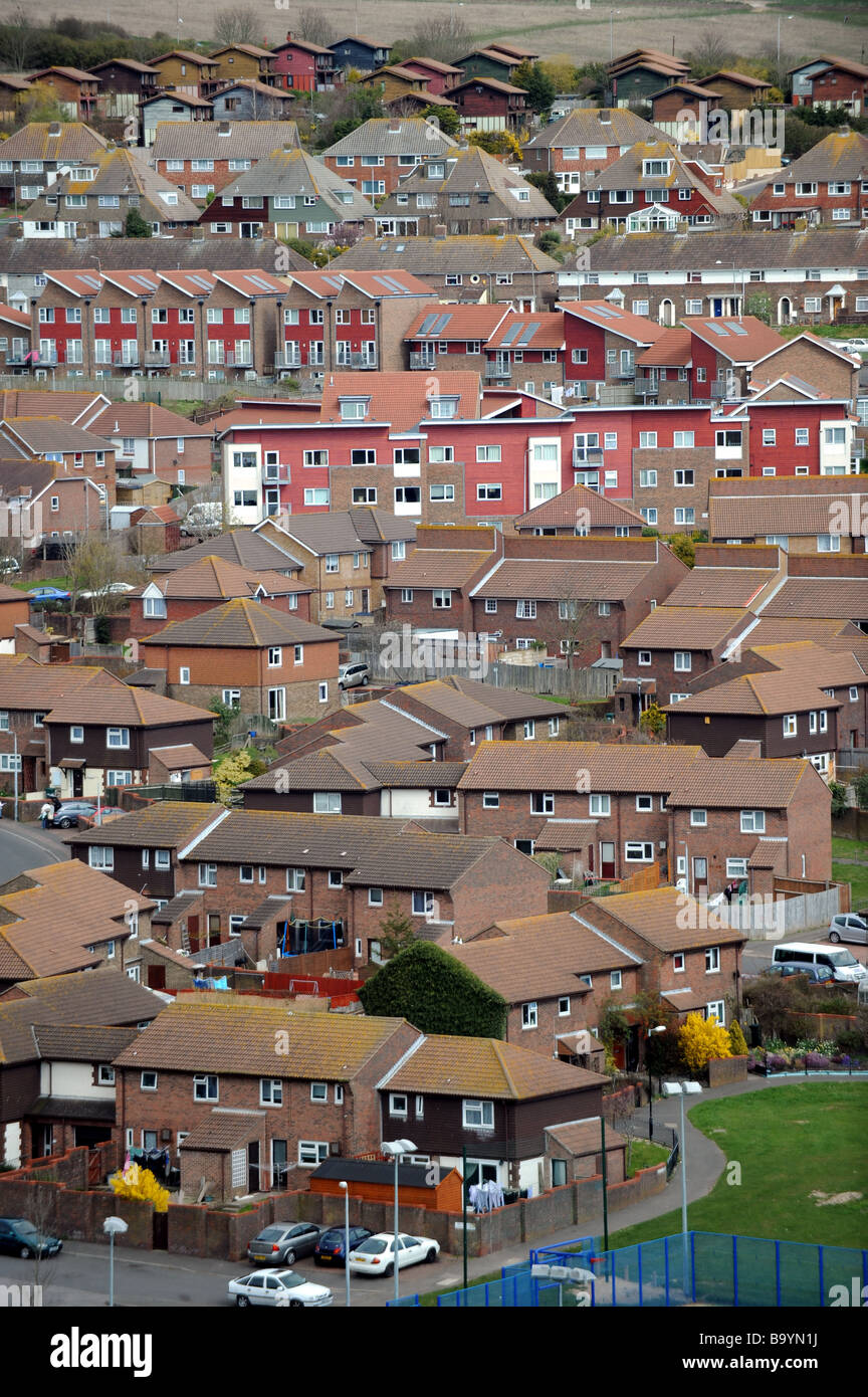 La Whitehawk housing estate à Brighton East Sussex Banque D'Images