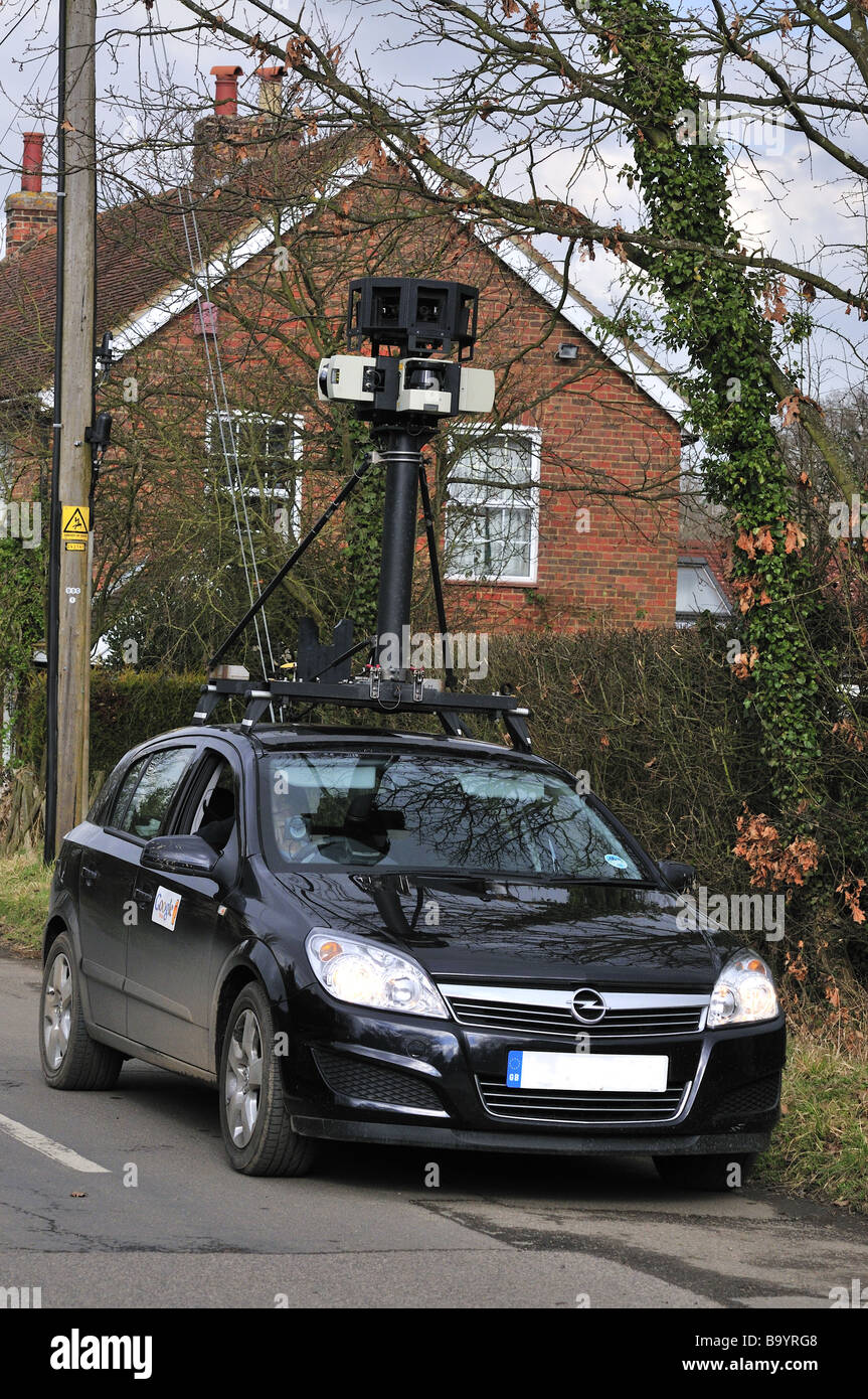 Google Earth caméra montée sur une voiture Banque D'Images