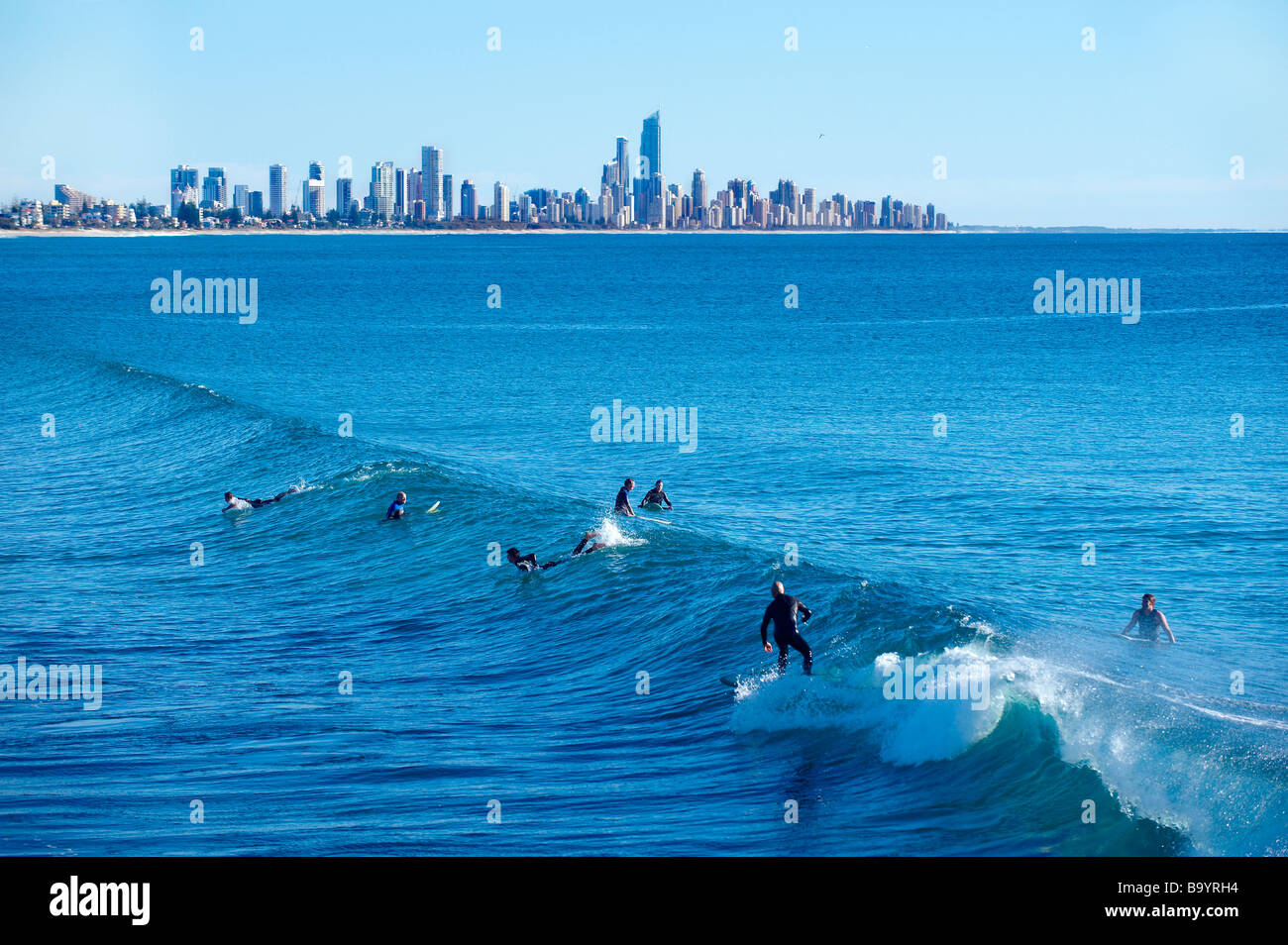 Le surf sur la Côte d'Or Banque D'Images