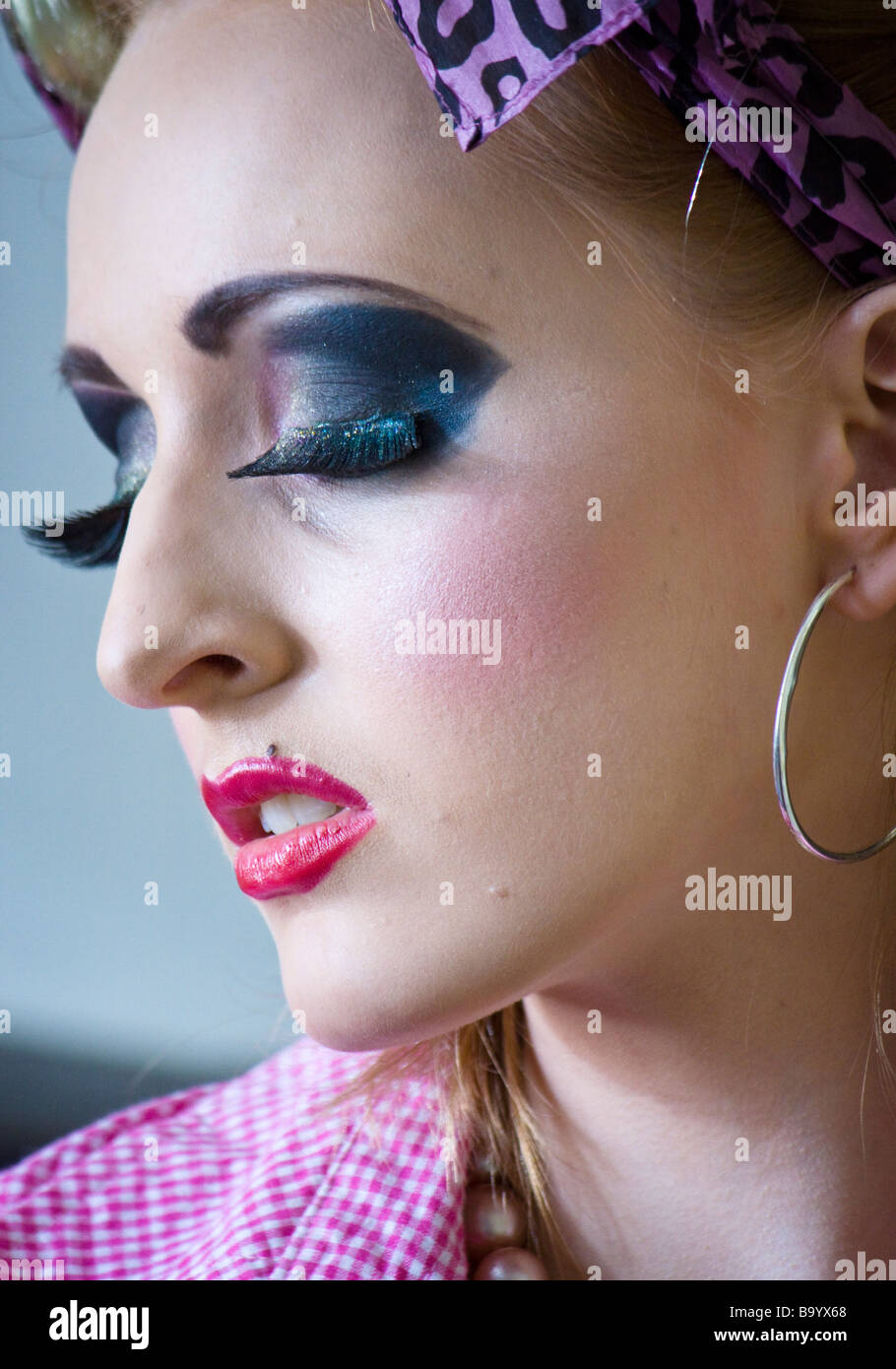 Femme avec composent Banque D'Images