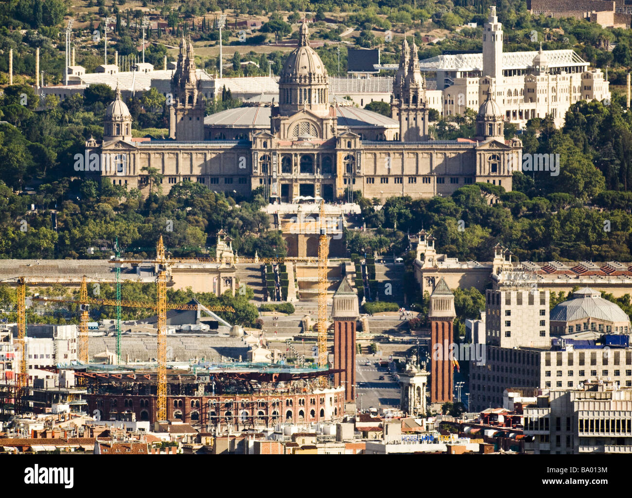 MNAC Musée National d'Art de Catalogne. Palais de Montjuic Banque D'Images