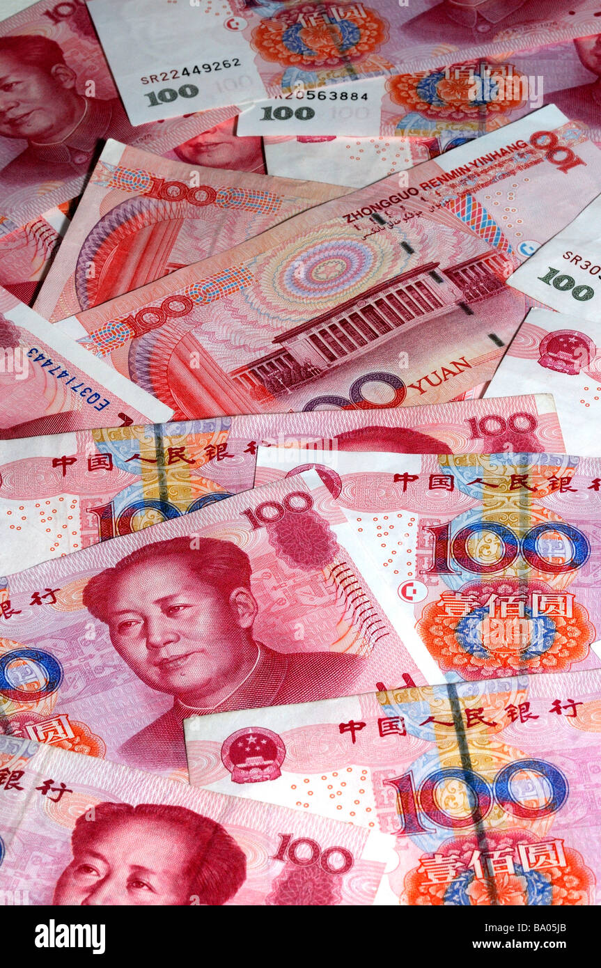 Billets de banque en renminbi chinois Banque de photographies et d ...