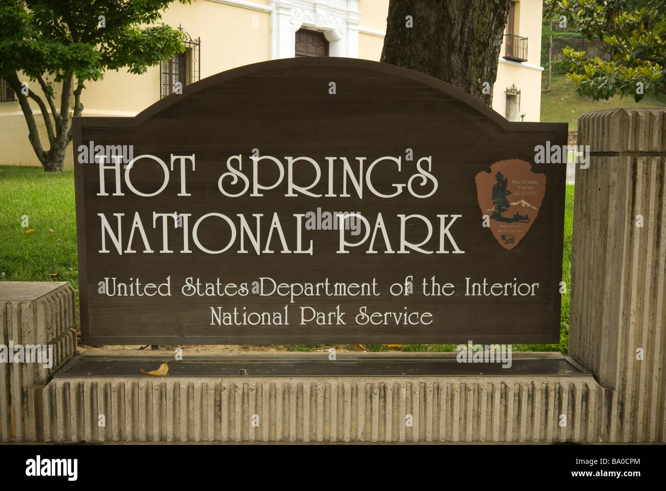 Le Parc National de Hot Springs de Hot Springs, Arkansas, USA. Banque D'Images