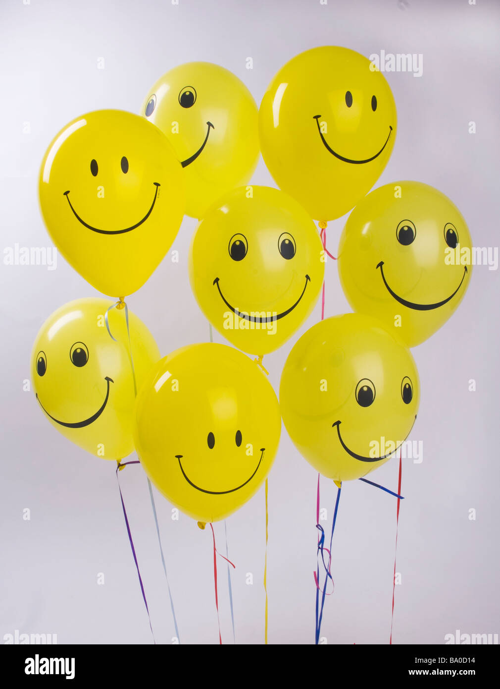 Visages souriants baloons Banque D'Images
