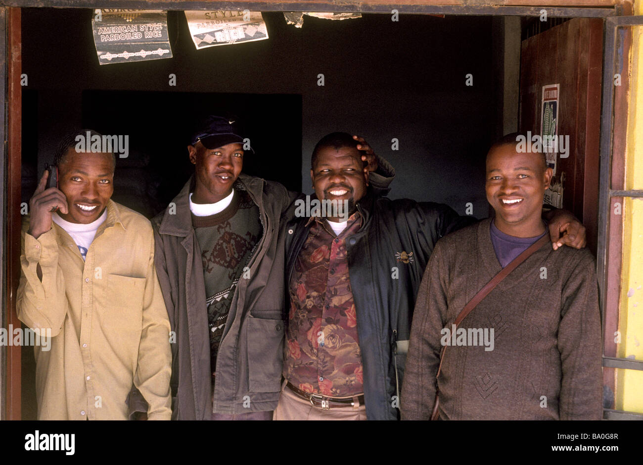 Scène de ville kwamhlanga kwandebele ndebele d'Afrique du Sud Banque D'Images